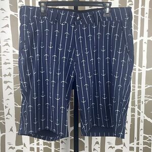 TRUNKS Men’s Multi-Functional Short in Navy Anchor Print sz 34